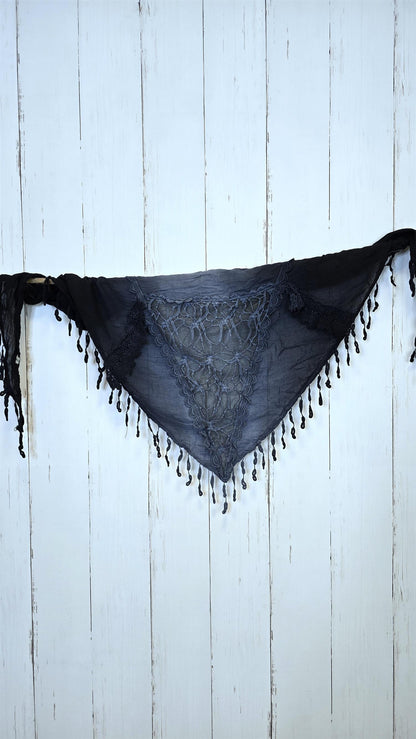 Lise skjerf svart/navy