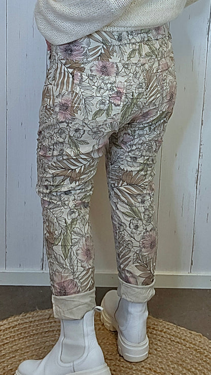 Sofie blomstemønstret bukse