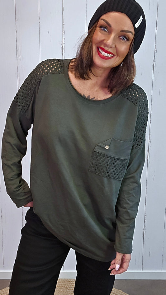 Elena topp grønn