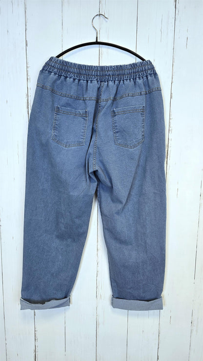 Stella denim joggebukse