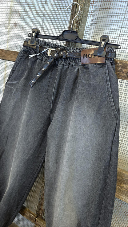 Hope bukse denimlook Grå