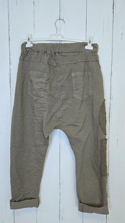Baggy bukse taupe