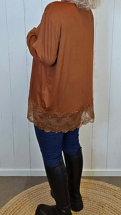 Frenchy topp terracotta