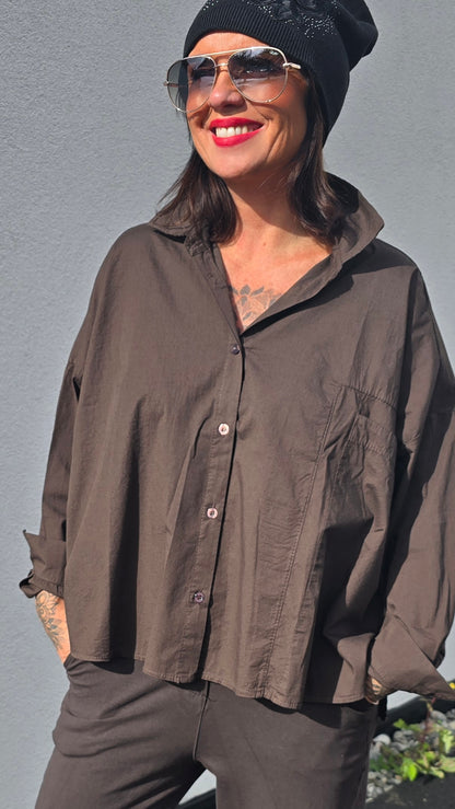 Nadina skjorte brun