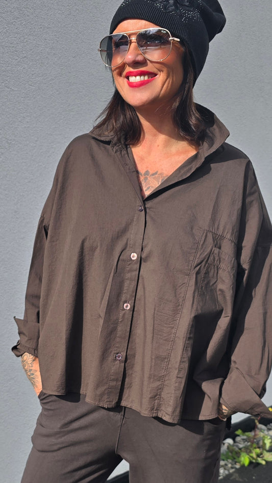 Nadina skjorte brun