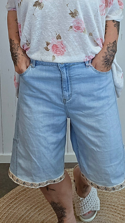 Della denim shorts