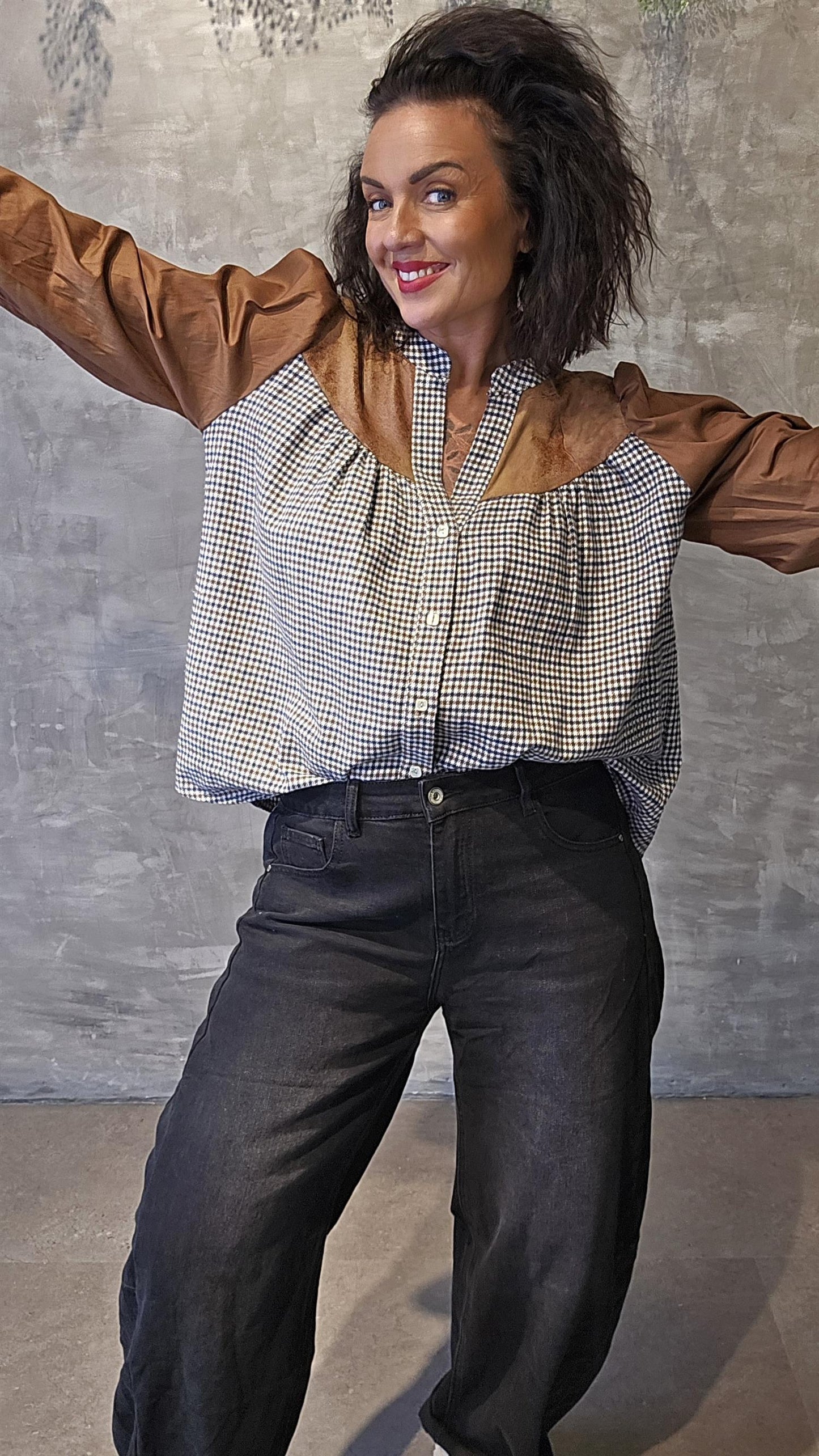 Mari baggy jeans svart
