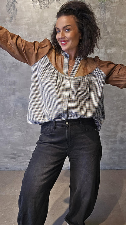 Mari baggy jeans svart