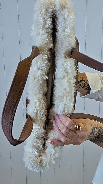 Ronja veske brun med pels
