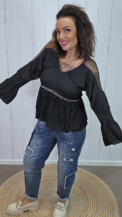 Juliette bluse svart