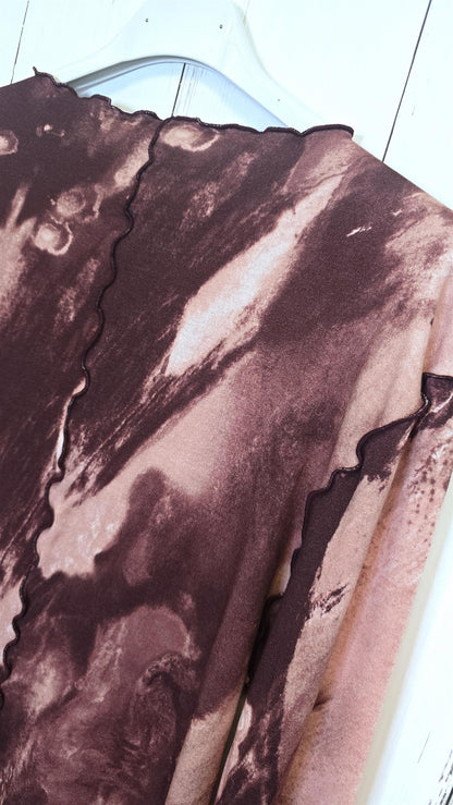 Janette allover print top