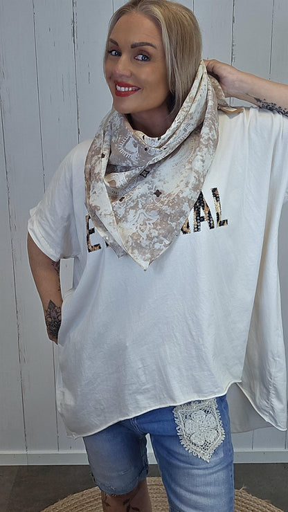 Erika skjerf beige