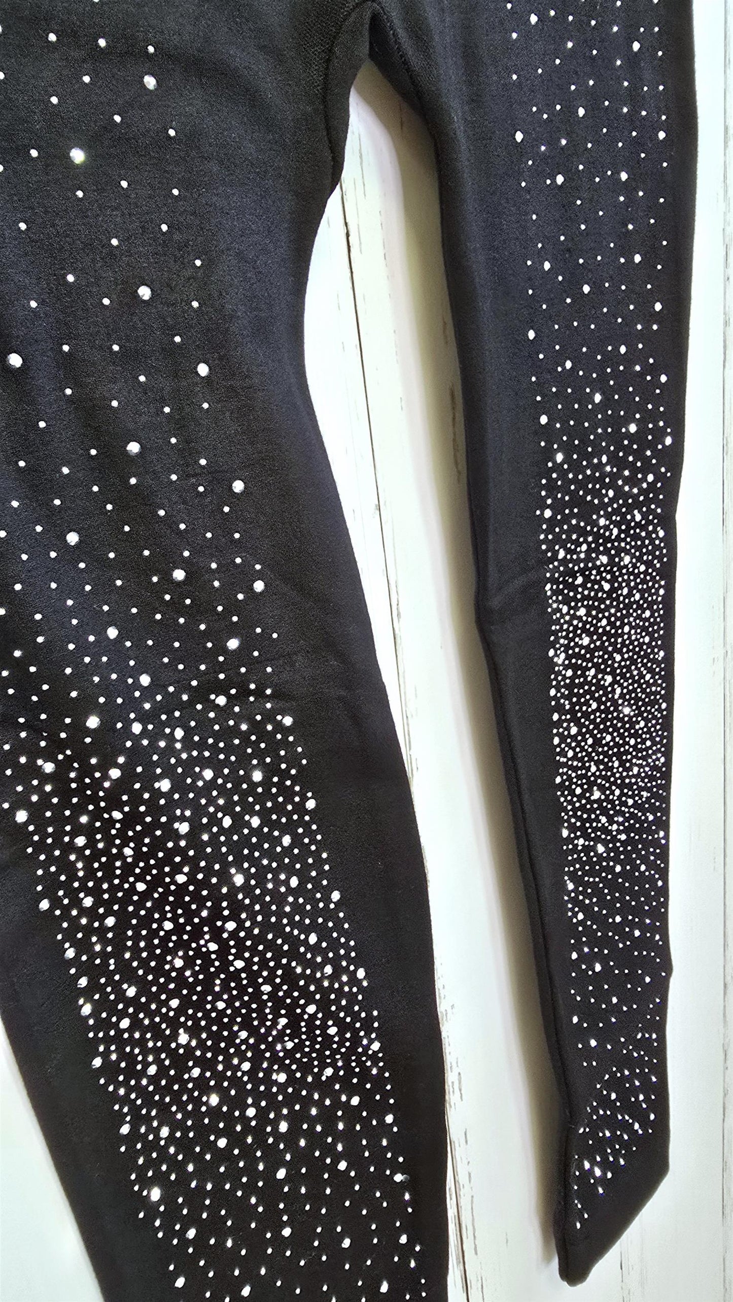 Siv leggings svart