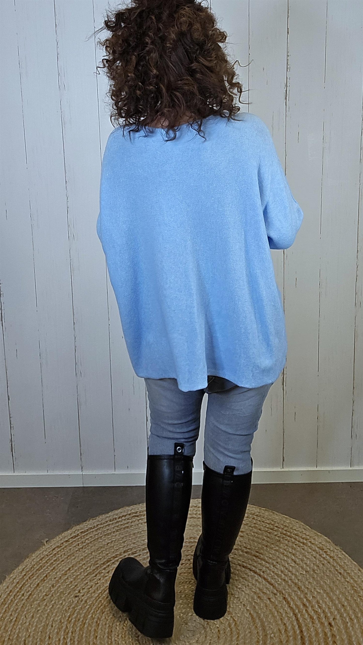 Stella genser med stjerne blå