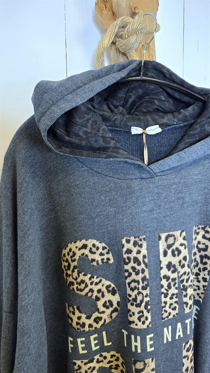 Simone hettegenser mørk grå