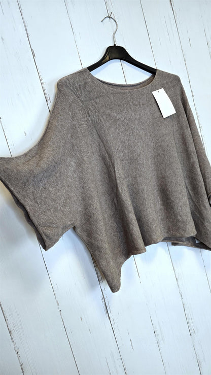Luna genser topp taupe