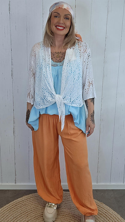 Karoline kort blondecardigan