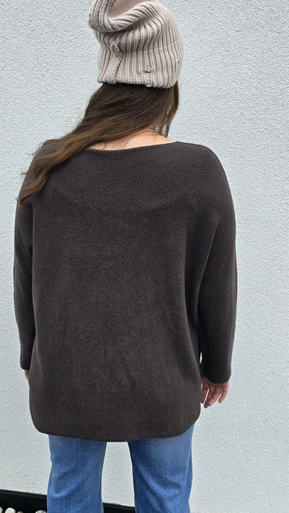 Sunniva genser brun