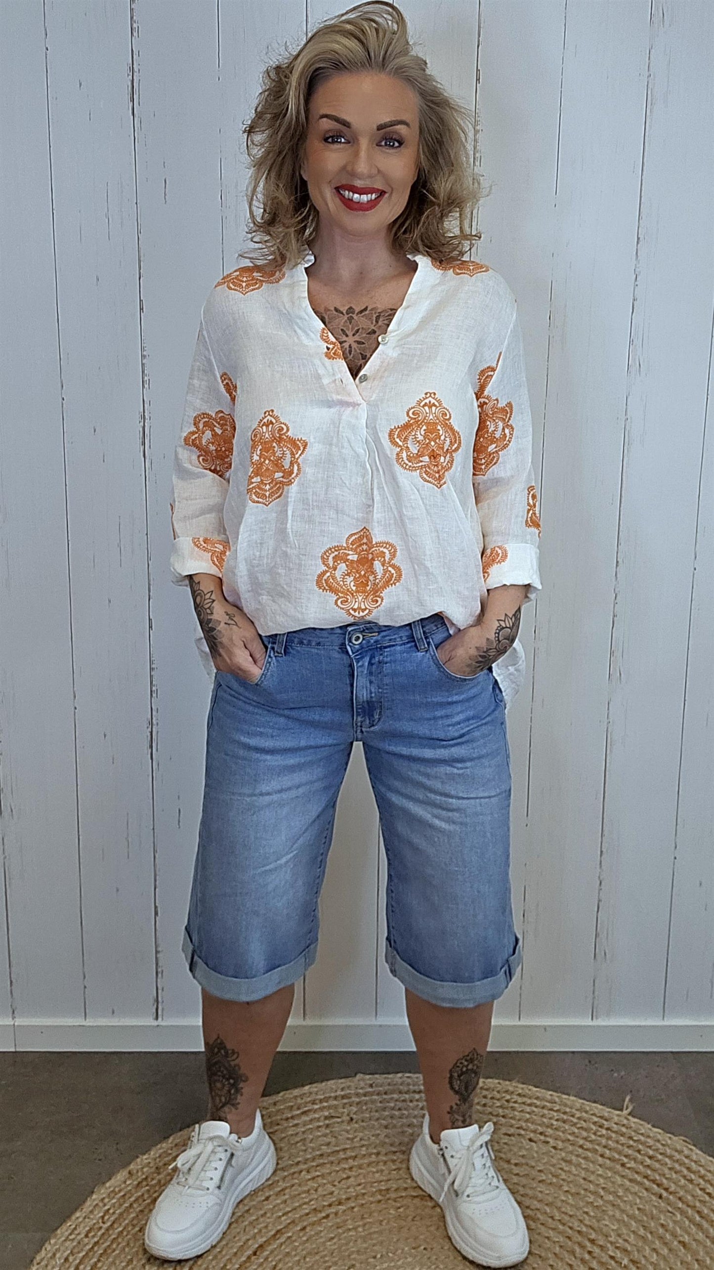 Lina linbluse med mønster