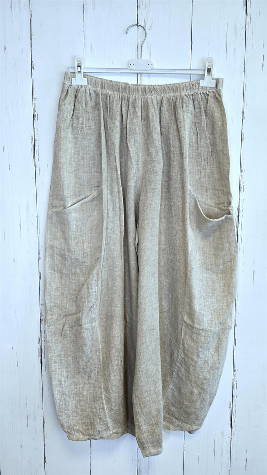 Becky baggy bukse sand