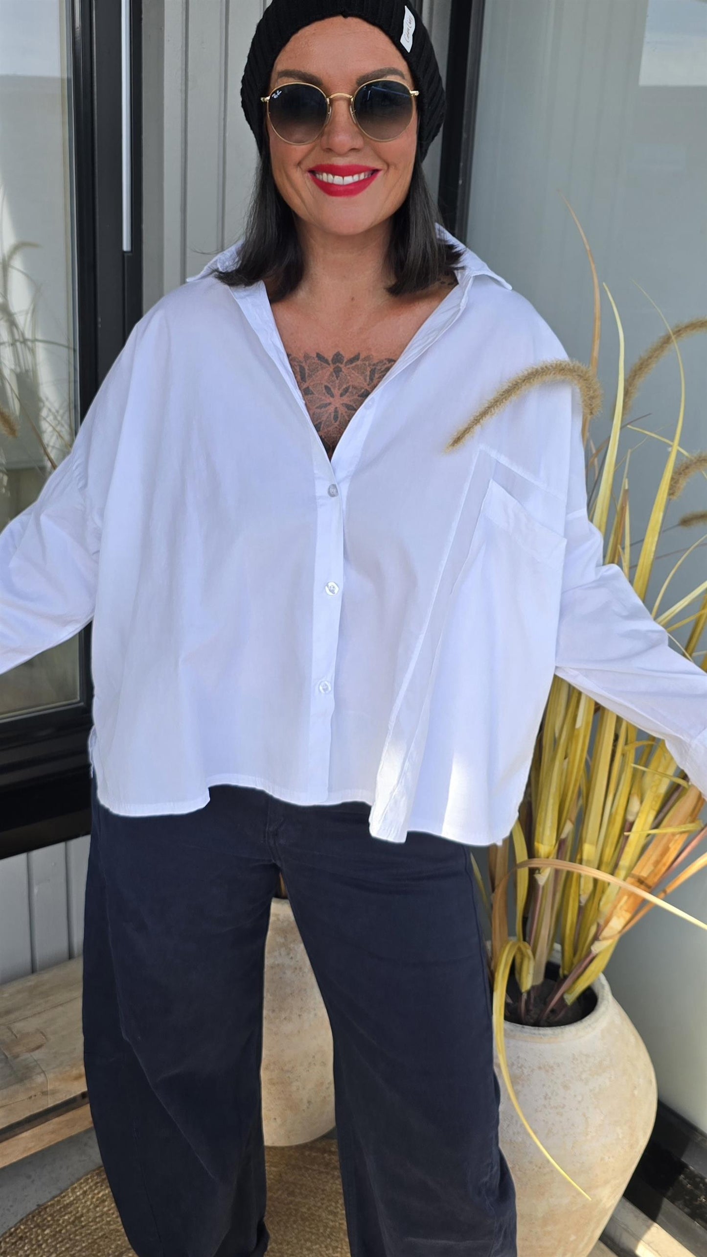 Nadina skjorte hvit