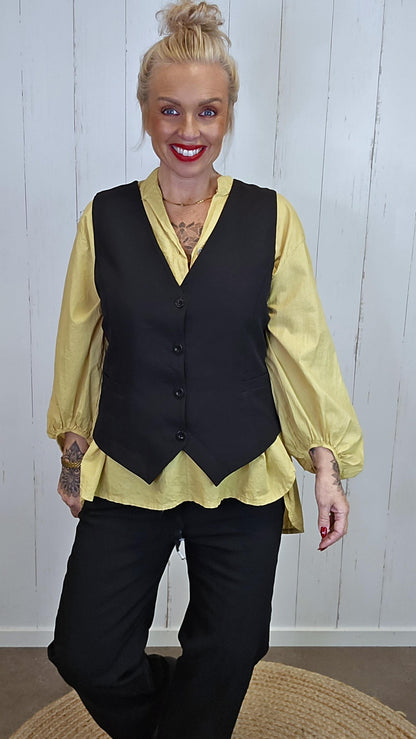 Wilma dressvest med V-hals