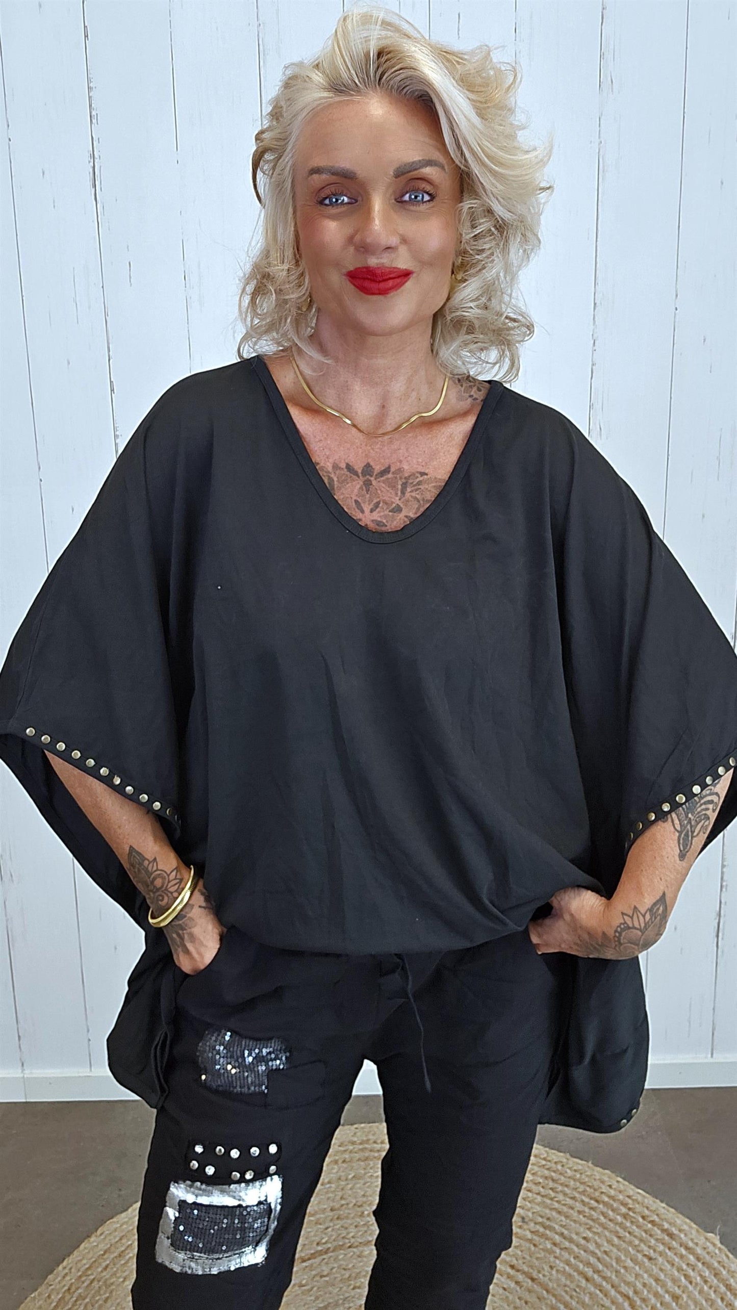 Dakota oversized topp svart