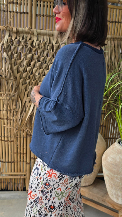 Petronella topp navy
