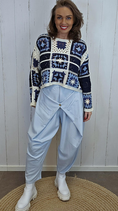 Tiril bukse lys blå