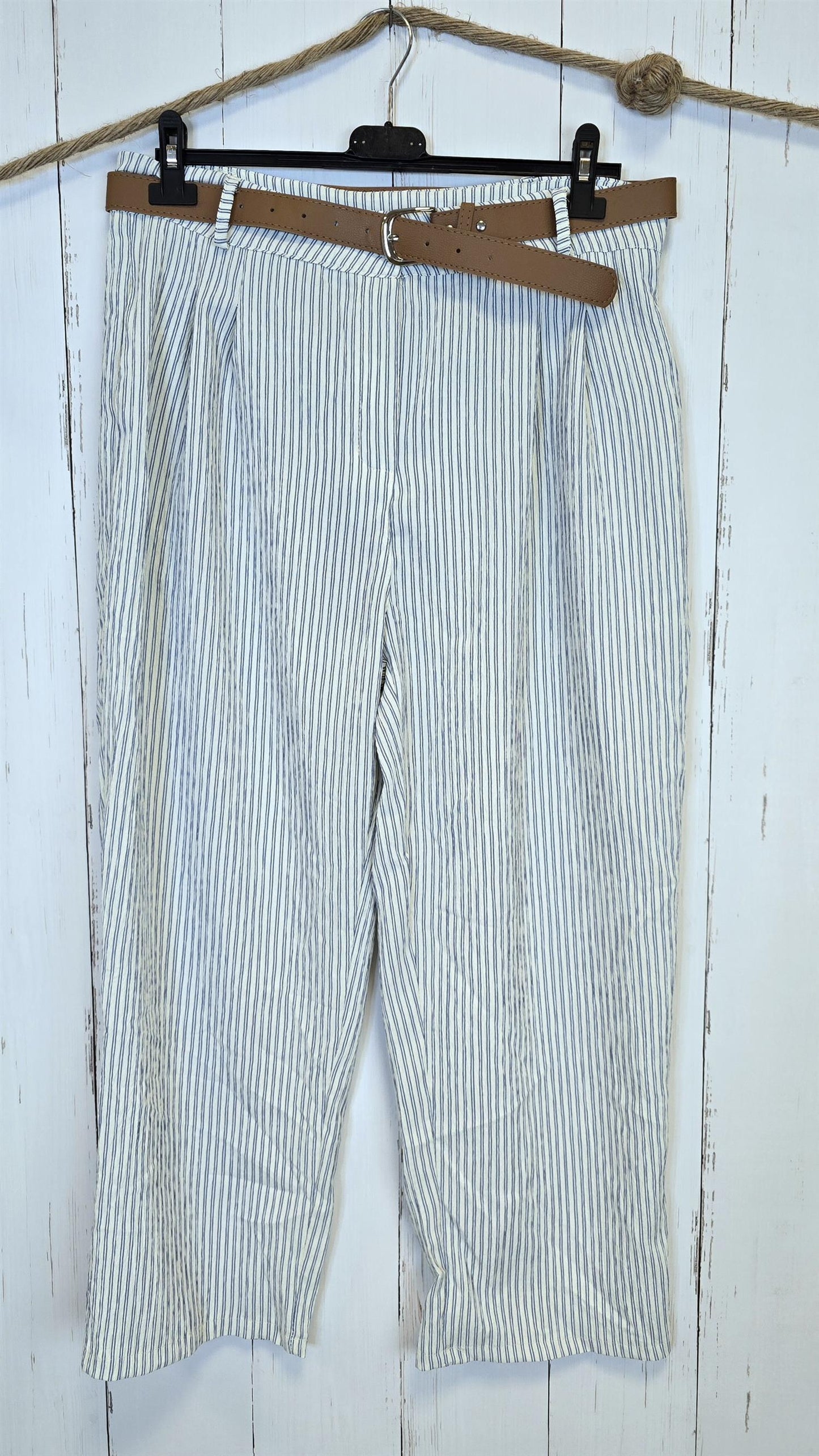 Siri stripete bukse blå/hvit