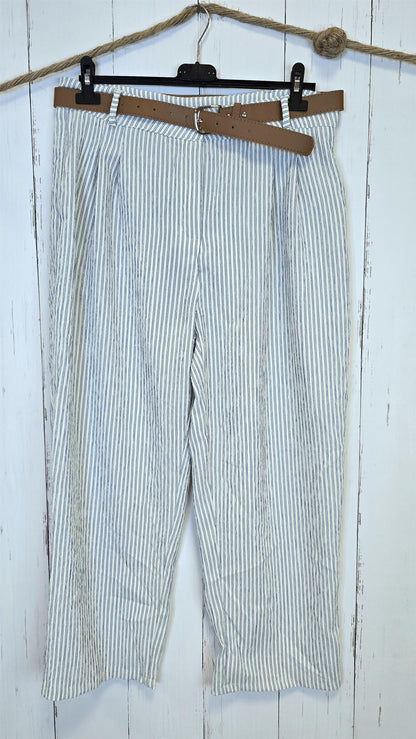 Siri stripete bukse blå/hvit