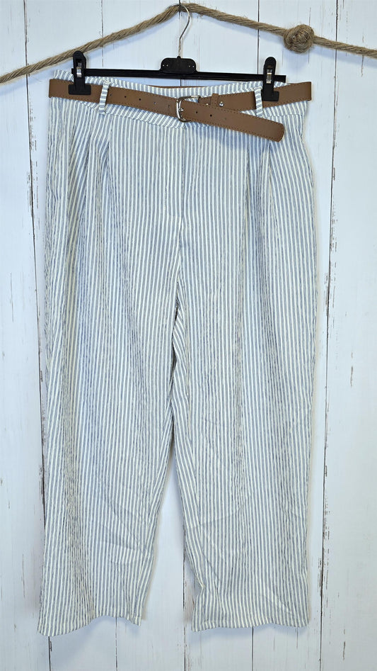 Siri stripete bukse blå/hvit