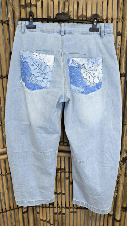 Trixy jeans med blonder