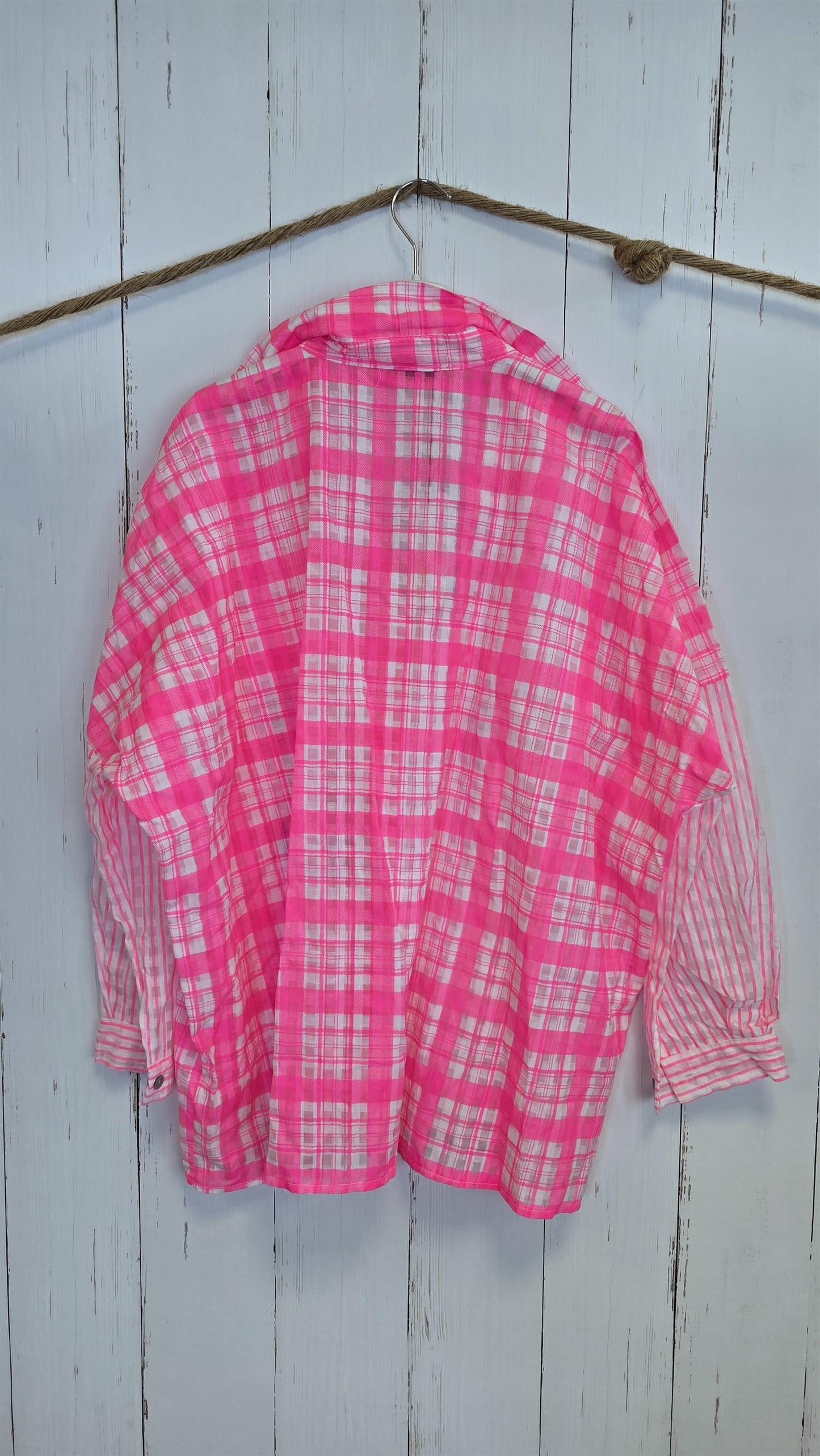Hanna rutete skjorte rosa