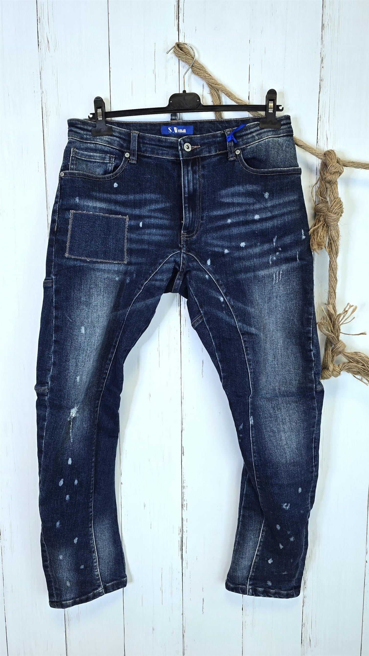 Nova Patch Jeans Blå