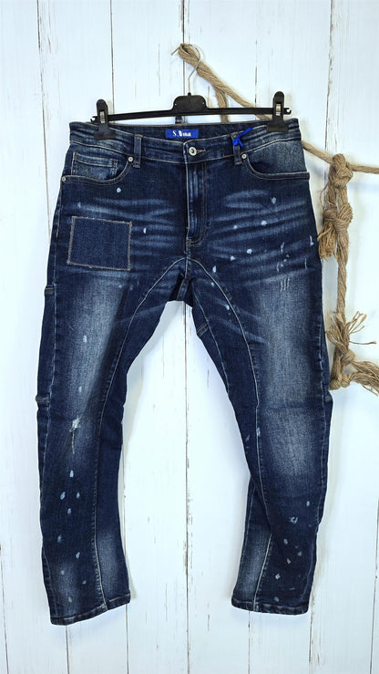 Nova Patch Jeans Blå