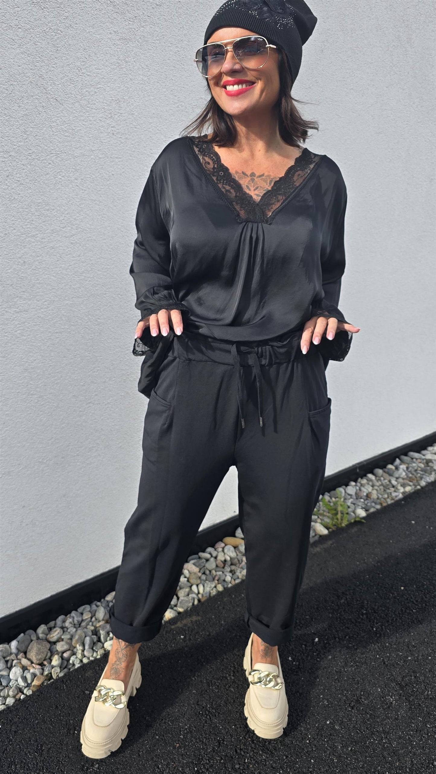 Sofie jogger bukse svart