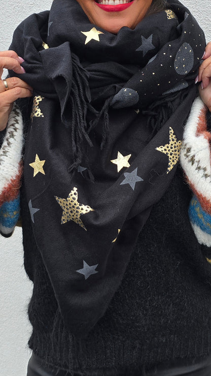 Sabrina skjerf svart