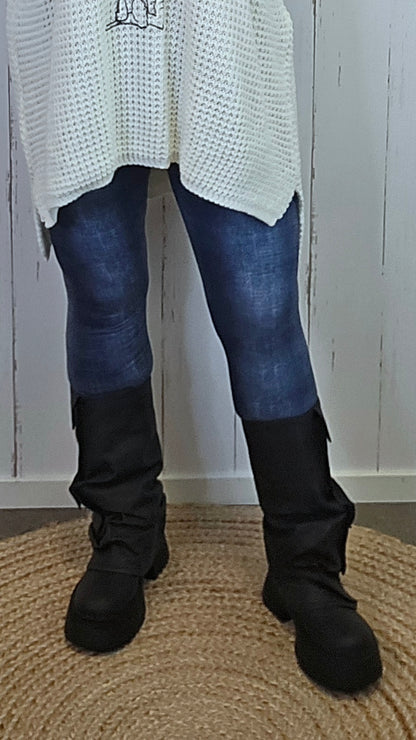 Vera Cargo Boots Black