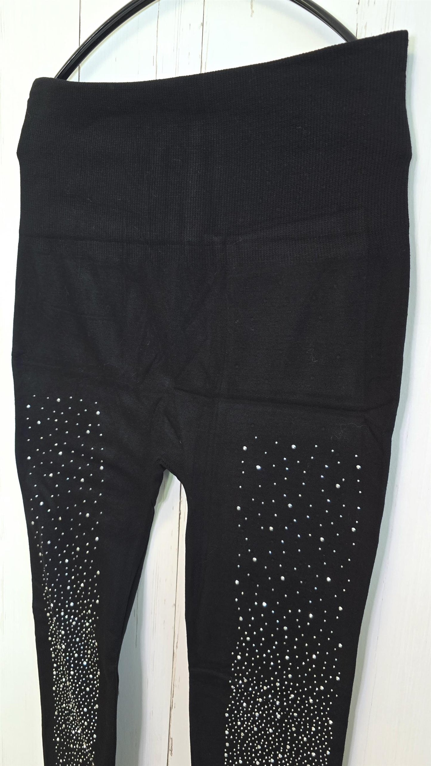 Siv leggings svart