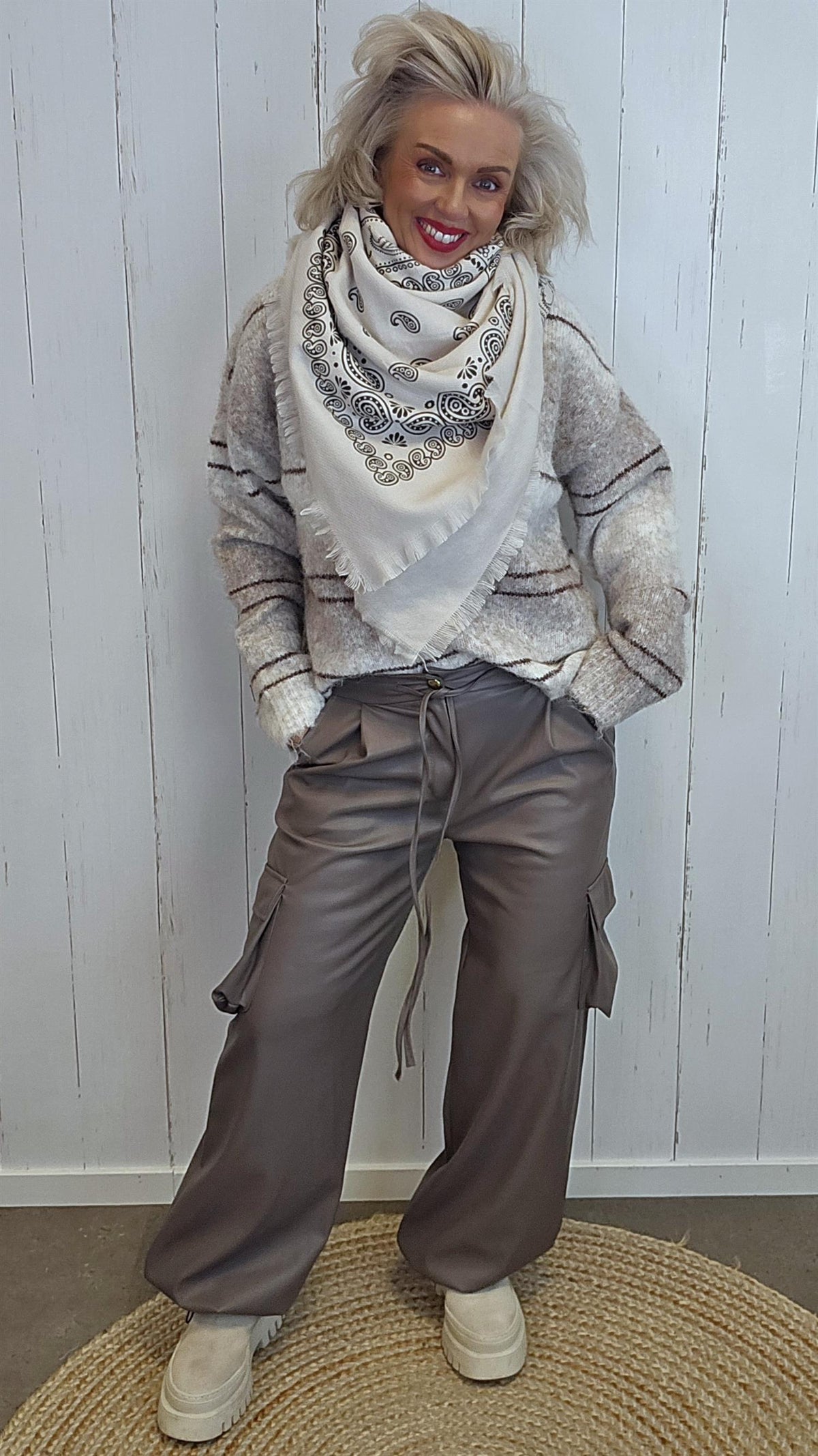 Tracy bukse taupe
