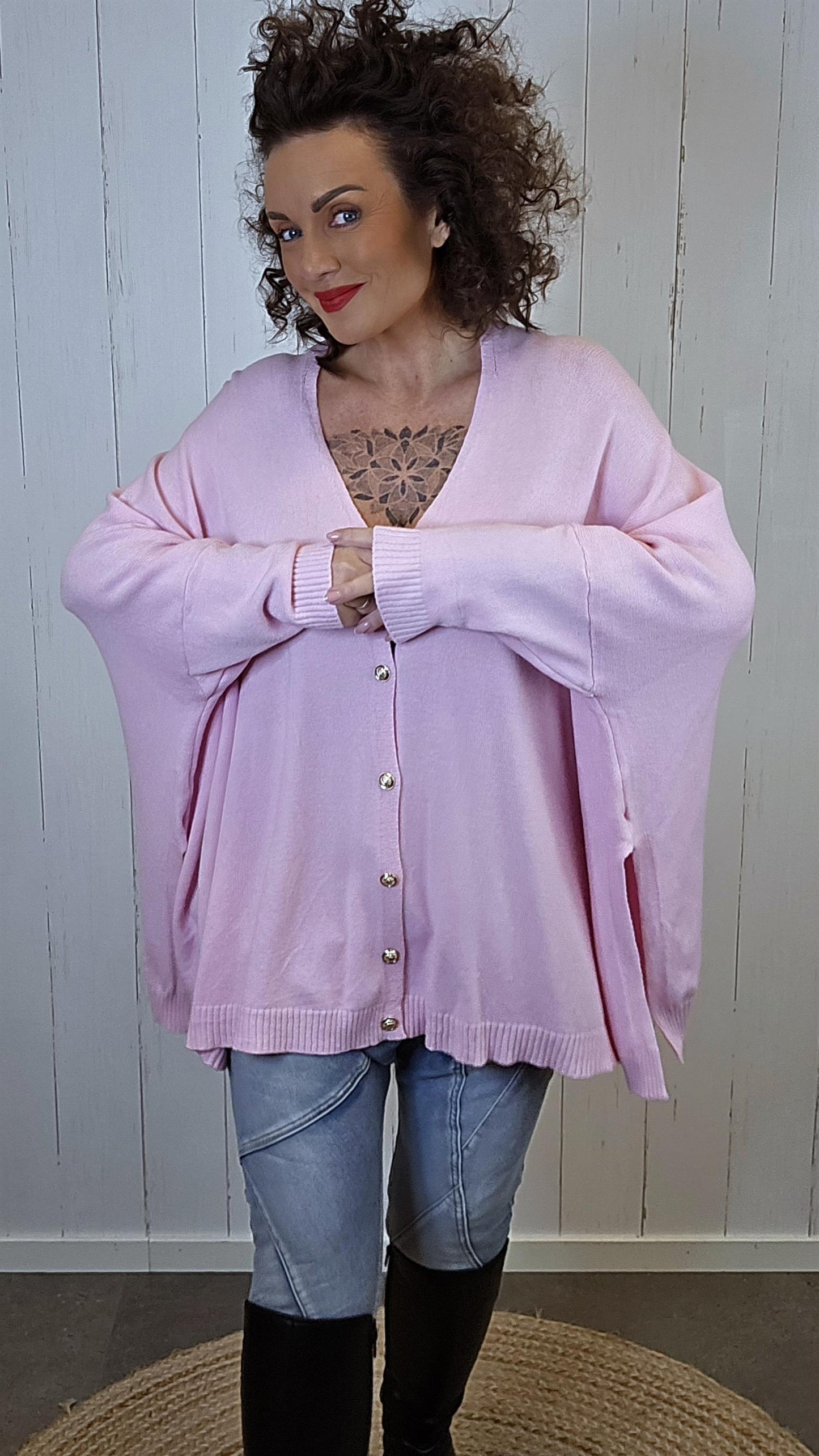 Enya cardigan lys rosa