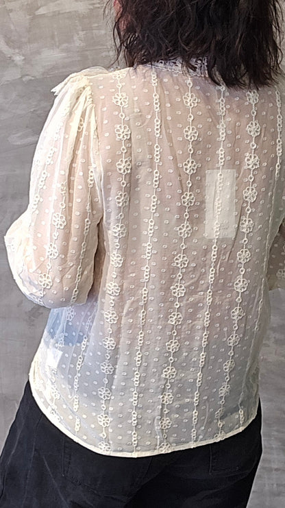 Stella skjorte bluse creme