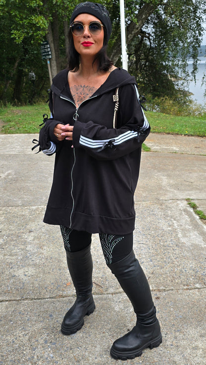 Amanda hettejakke svart