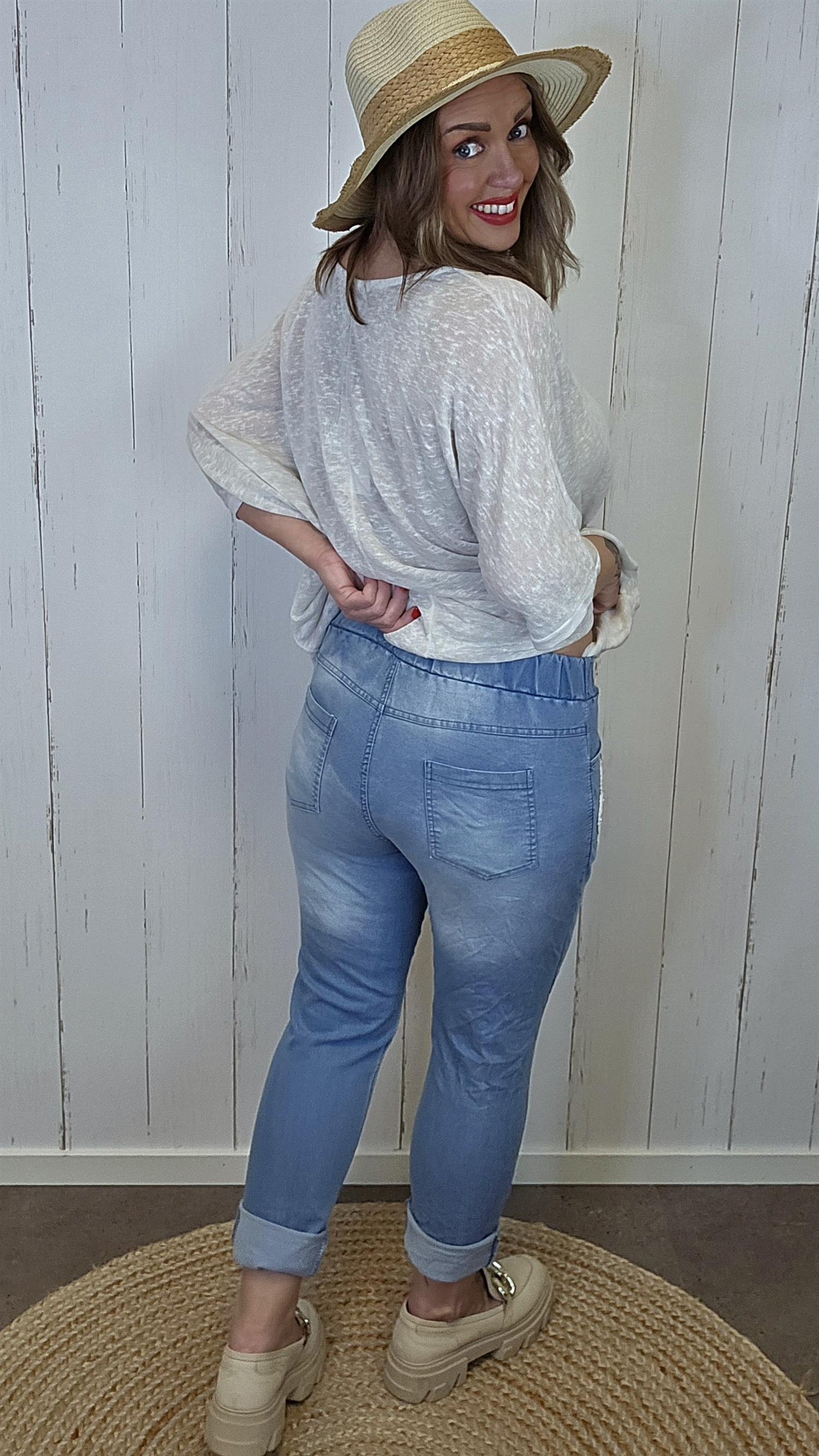 Alice denimjogger Lys blå