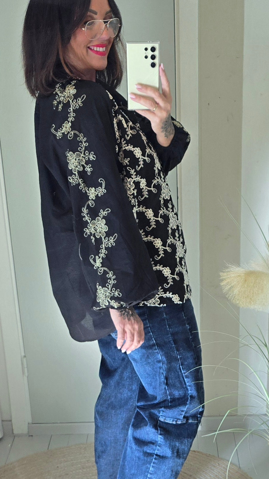 Bianca brodert bluse
