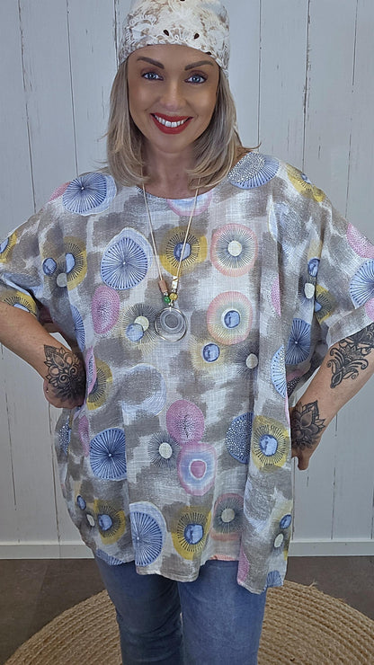 Pippi topp med print