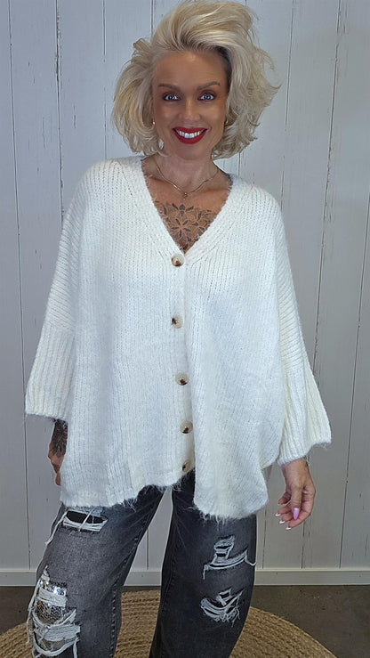 Stine genserjakke offwhite