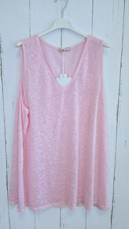 Laura singlet basic rosa