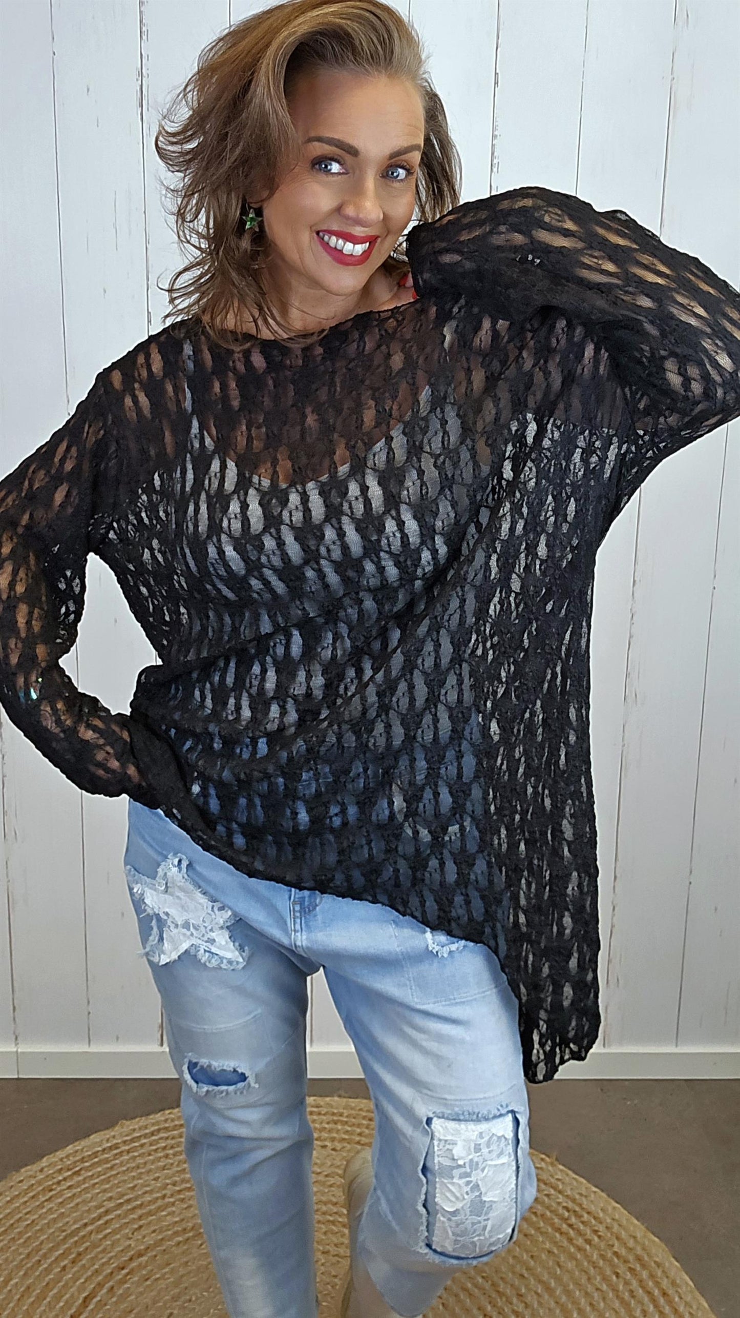 Oline blondetopp svart